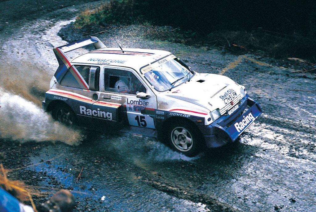 Jimmy McRae and Ian Grinrod (MG Metro 6R4) on the 1986 RAC Rally